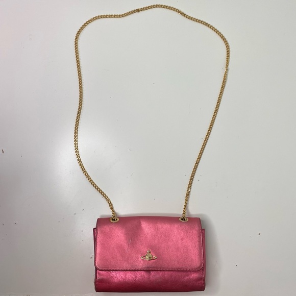 Vivienne Westwood Pink Metallic shoulder bag - Picture 6 of 10